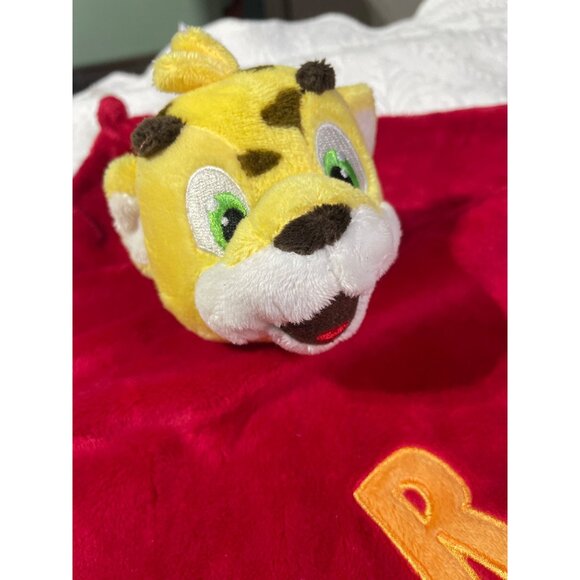 IRTRA Mi Felicidad Red & Purple Plush Leopard Comfort Blanket - Picture 2 of 4